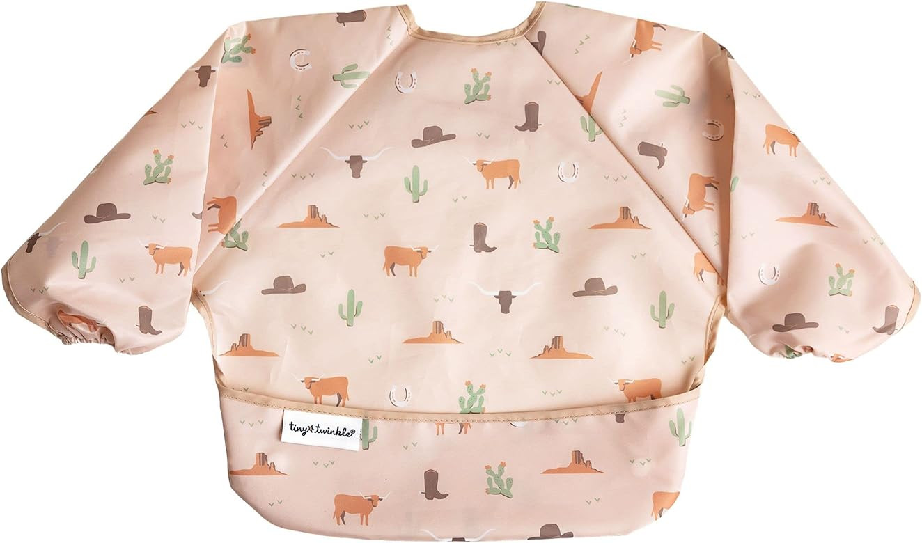 Tiny Twinkle Mess Proof Baby Bib, Full Sleeve Bib Outfit, Waterproof Bib for Toddlers, Machine Wa... | Amazon (US)