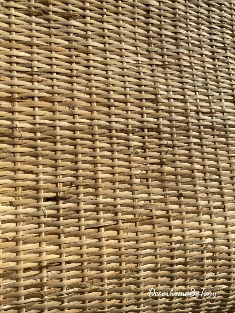 Rattan Cane Webbing 100% Natural Woven Mesh Webbing Half Hot