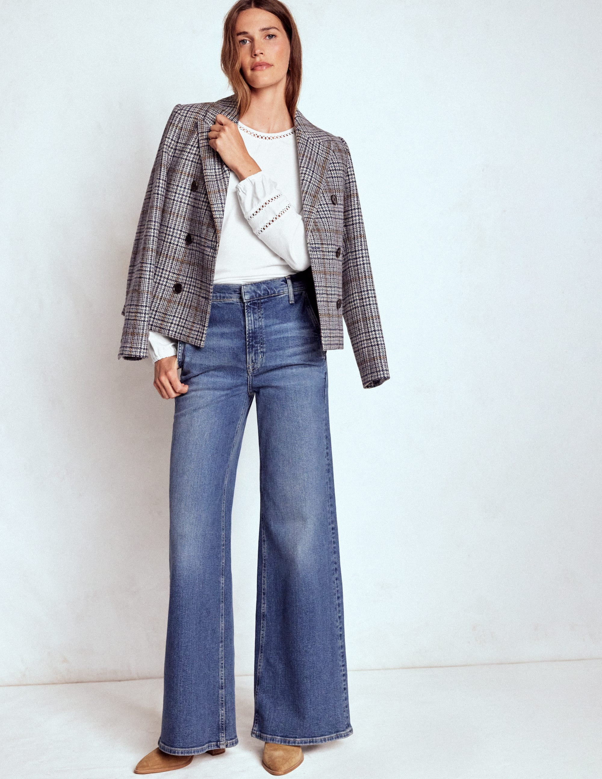 Flo Trim Detail Top-White | Boden (US)