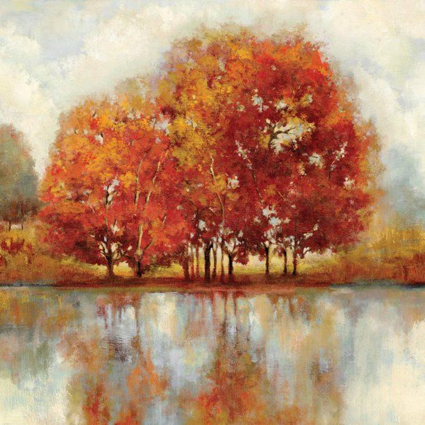 Friends Autumn Trees Fall landscape Print Wall Art By Andrew Michaels | Walmart (US)