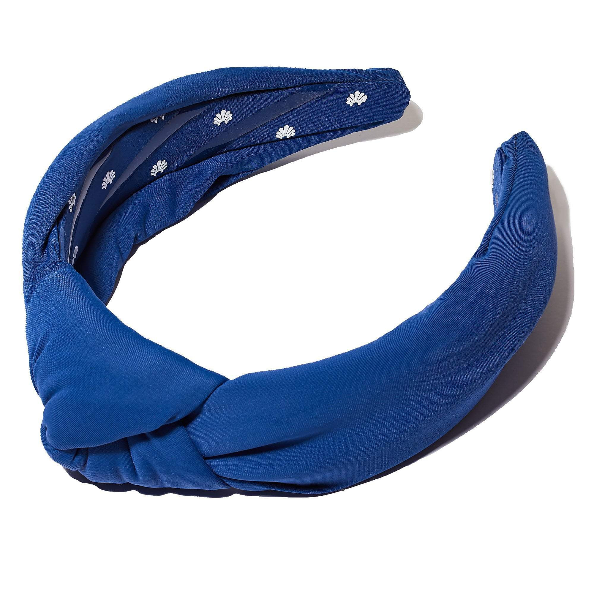 NAVY NEOPRENE KNOTTED HEADBAND | LELE SADOUGHI