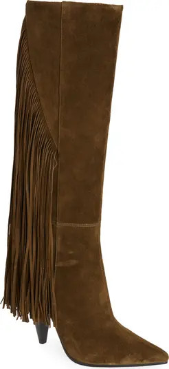 Galloping Knee High Fringe Boot | Nordstrom