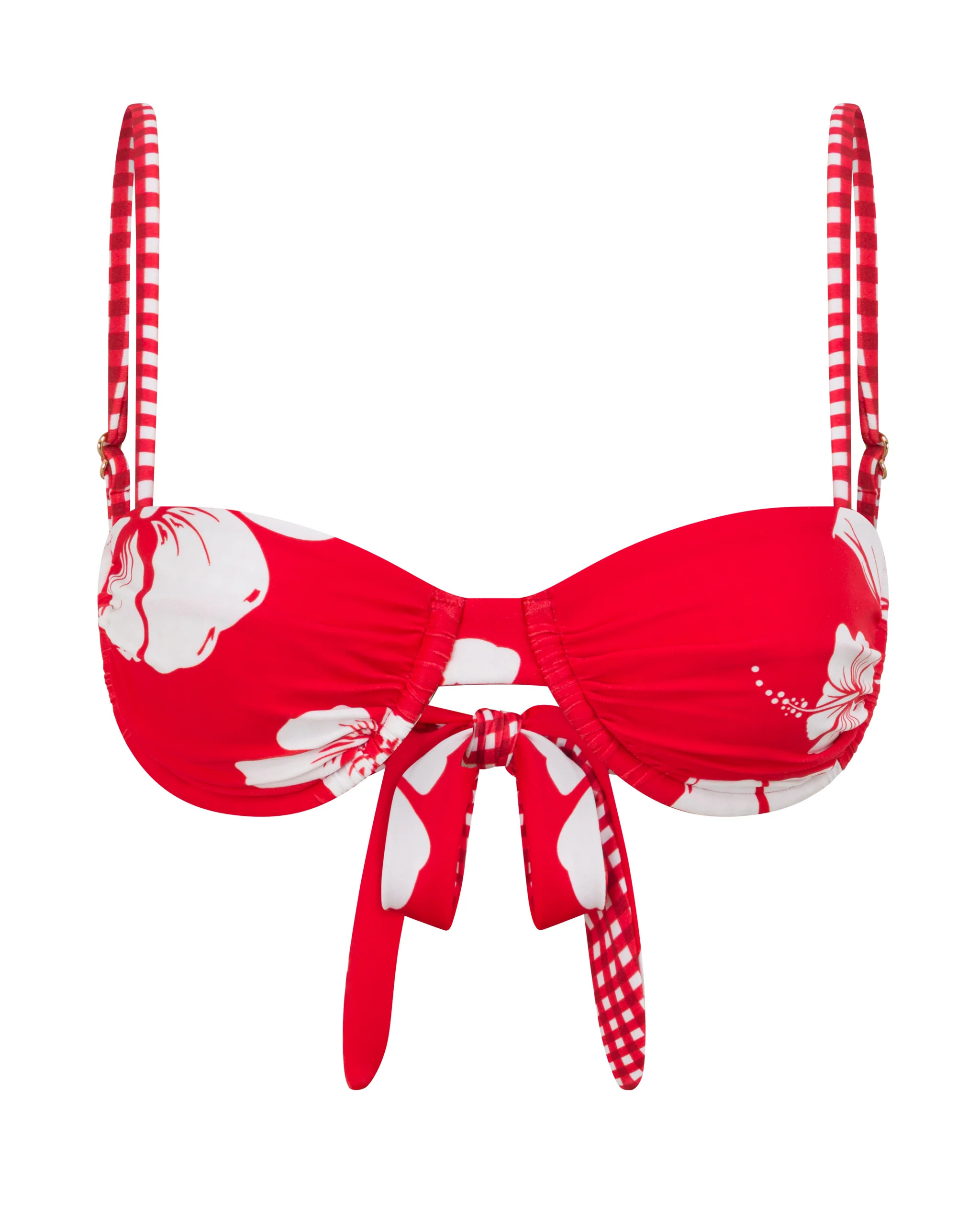 Deia Top in Hibiscus Reversible | Leni Swims