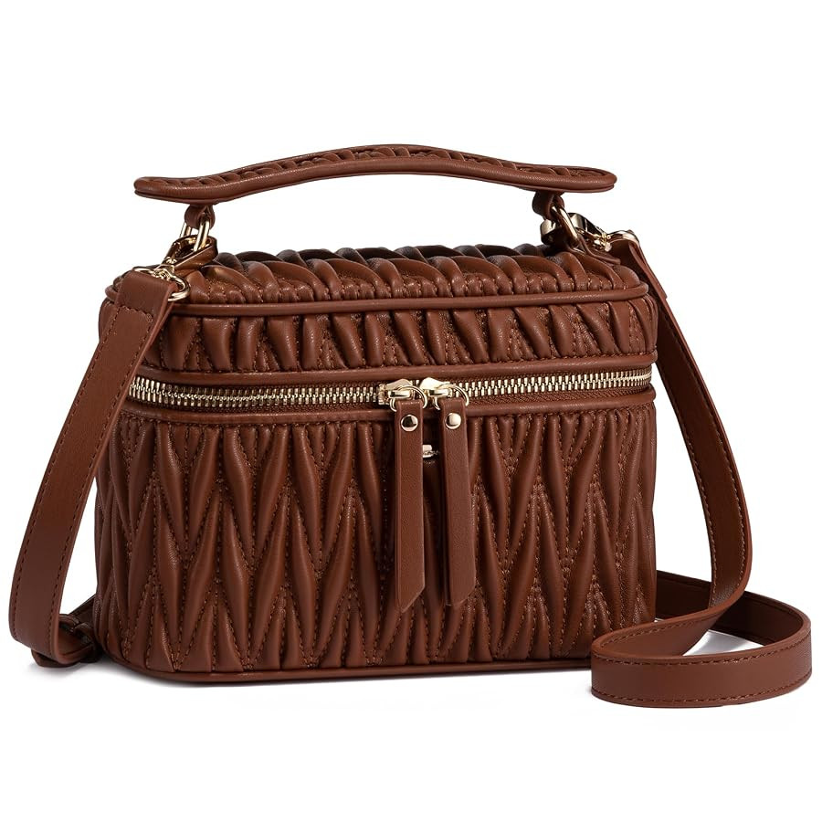LOVEVOOK Crossbody Bags for Women, Quilted Crossbody Purses for Women, Small Shoulder Handbags fo... | Amazon (US)
