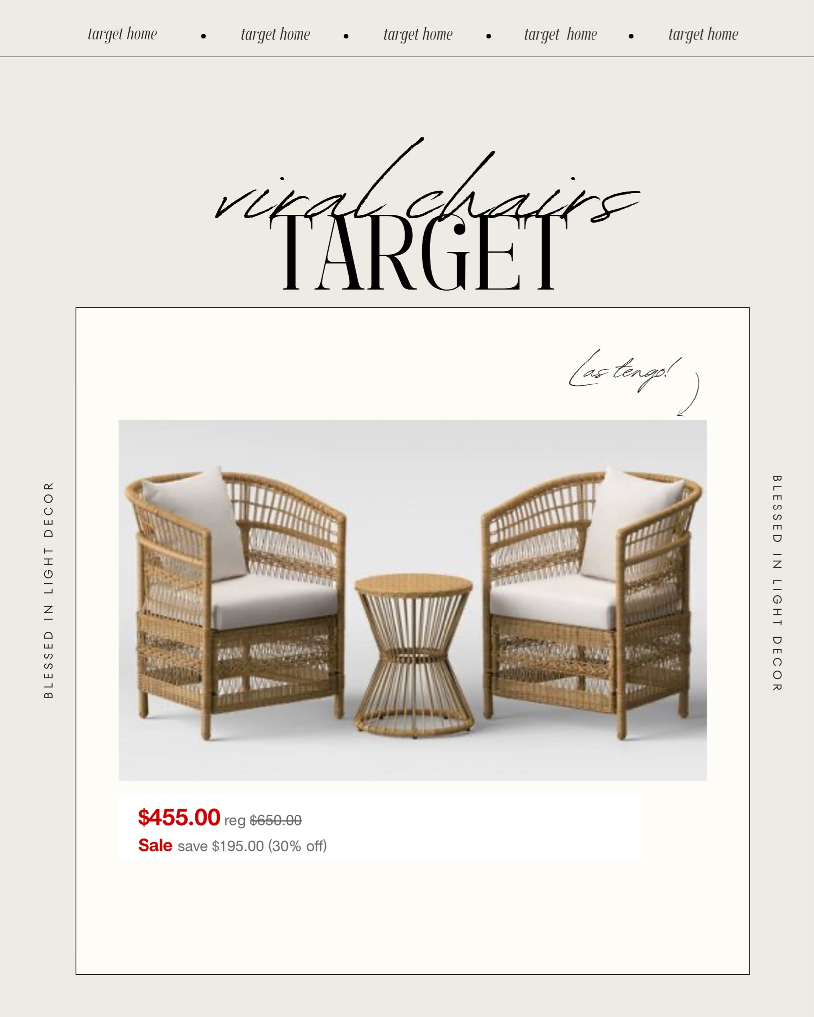 Viral chairs ! So amazing and beautiful from target #outdoor #outdoorchairs #targethome #target 

#LTKSeasonal #LTKsalealert #LTKhome