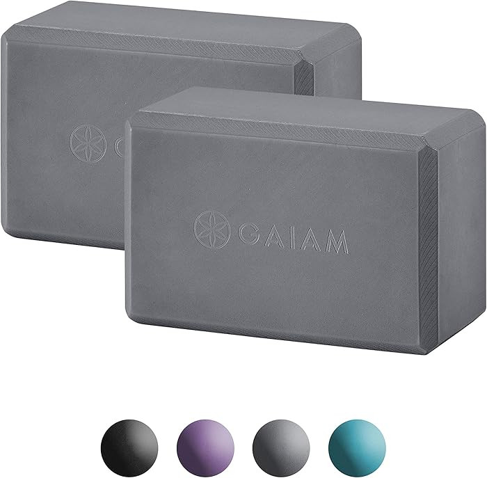 Gaiam Yoga Block - Supportive Latex-Free Eva Foam - Soft Non-Slip Surface with Beveled Edges for ... | Amazon (US)