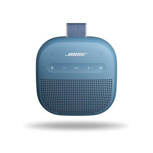 Bose New SoundLink Micro Portable Bluetooth Speaker (2nd Gen), Wireless Outdoor Speaker, Up to 12 Hours Battery Life, Waterproof and Dustproof, Blue Dusk | Amazon (US)