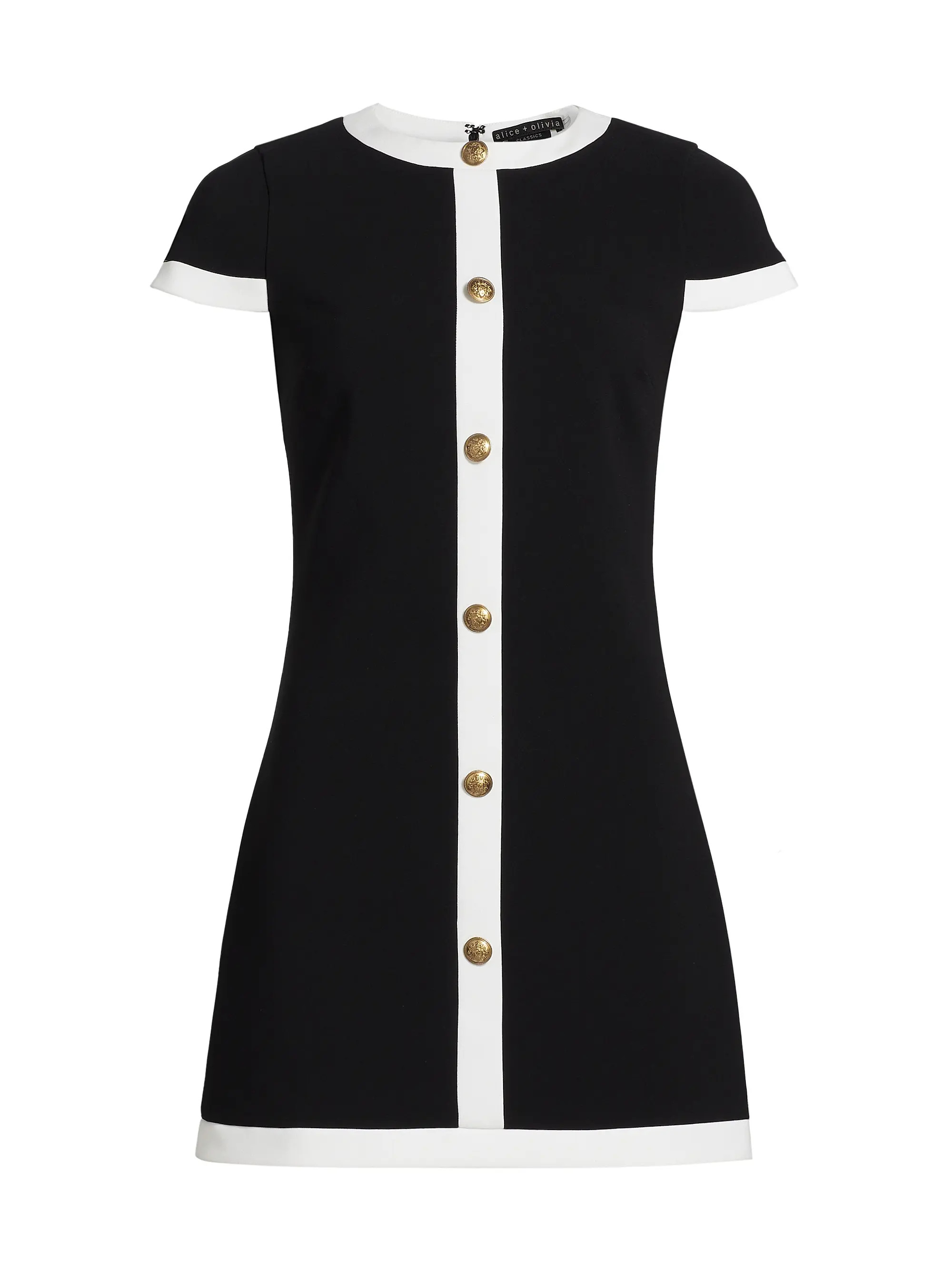 Coley Stretch Button-Front Minidress | Saks Fifth Avenue