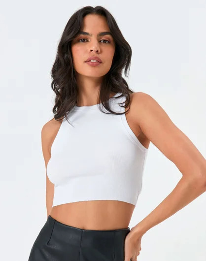 Mini Rib Cropped Tank | Glassons (AU & NZ)