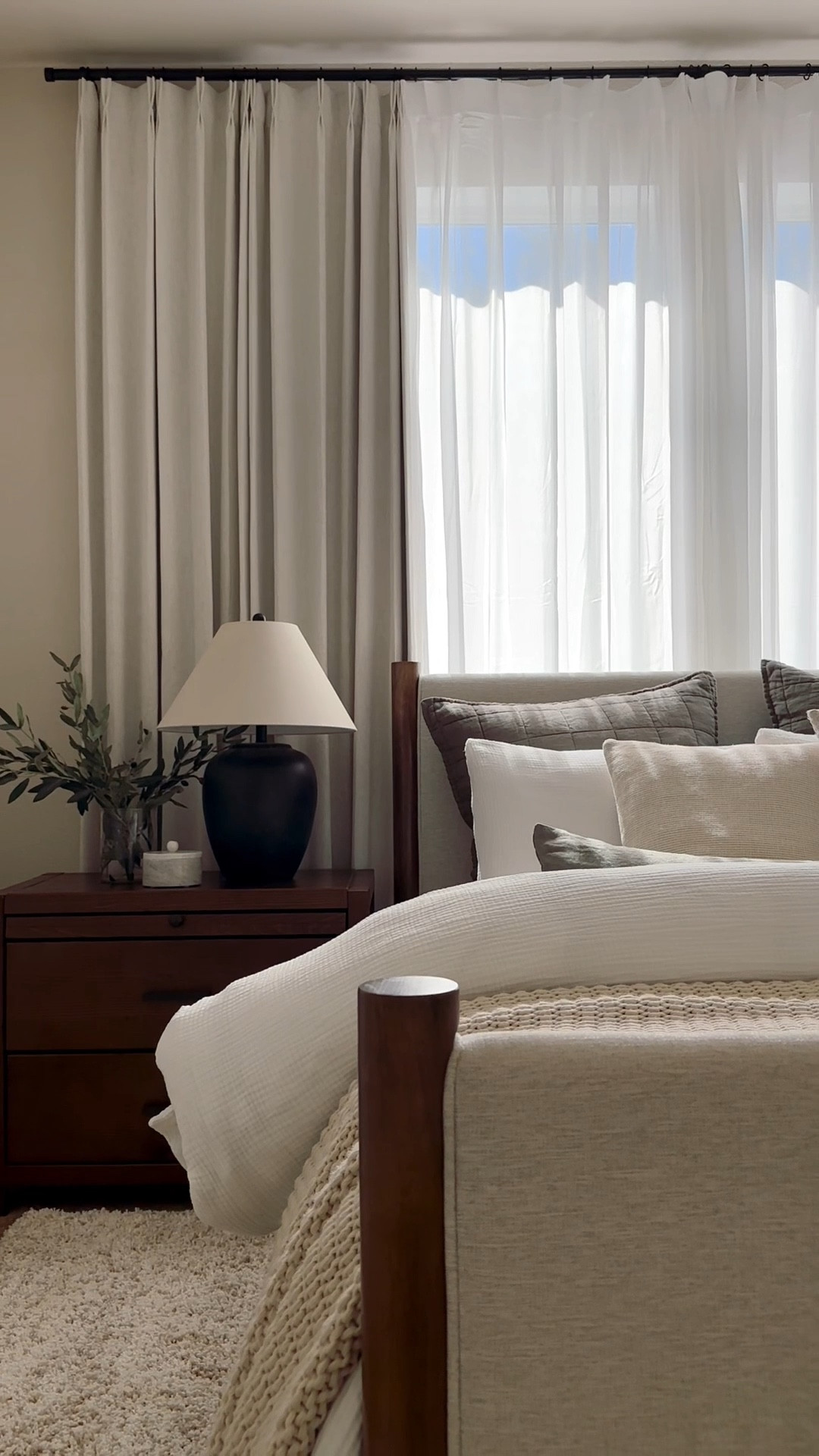 Bedroom sources! All bedding is from quince. Get the layered Pottery Barn look for less!

* My bed is the upholstered fabric not the boucle. There is a boucle option which is nice too! *

Green bedding, comfy bedding, cozy bedroom, beds, queen bed, wood bed, upholstered bed, bedroom ideas, bedroom design, cabin, mountain vibes

#LTKSaleAlert #LTKHome