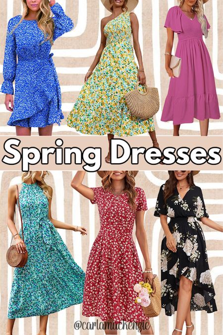Amazon is a great place to find a variety of stylish and affordable spring dresses that will have you feeling and looking your best. Here are some tips and recommendations for sharing spring dresses from Amazon:

Look for dresses in light, breathable fabrics like cotton, linen, and rayon. These materials will keep you cool and comfortable on warm spring days.
Choose dresses in bright, cheerful colors and prints that reflect the vibrant energy of the season. Think pastel shades, florals, and stripes.
Consider the length and style of the dress. Midi and maxi dresses are perfect for a casual daytime look, while shorter, more fitted dresses can be dressed up for a night out.

#LTKstyletip #LTKSeasonal #LTKunder50