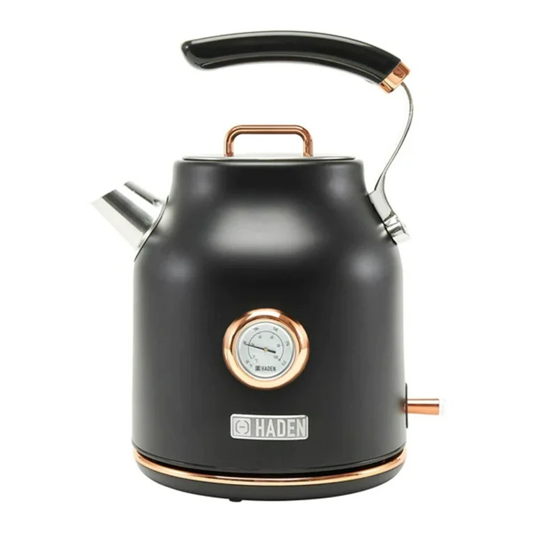 Haden Dorset 1.7 Liter Stainless Steel Electric Kettle, Black / Copper - 75070 | Walmart (US)