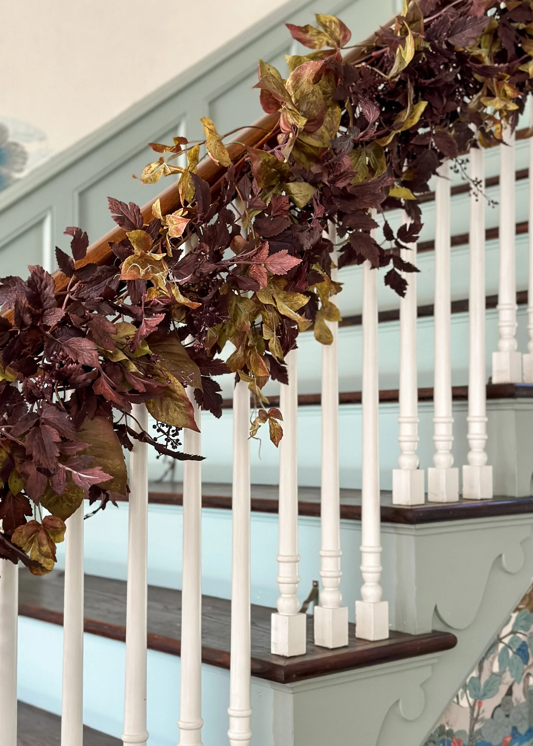 Eggplant Grape Ivy Leaf Branch | Faux Branches for Fall | Afloral.com | Afloral
