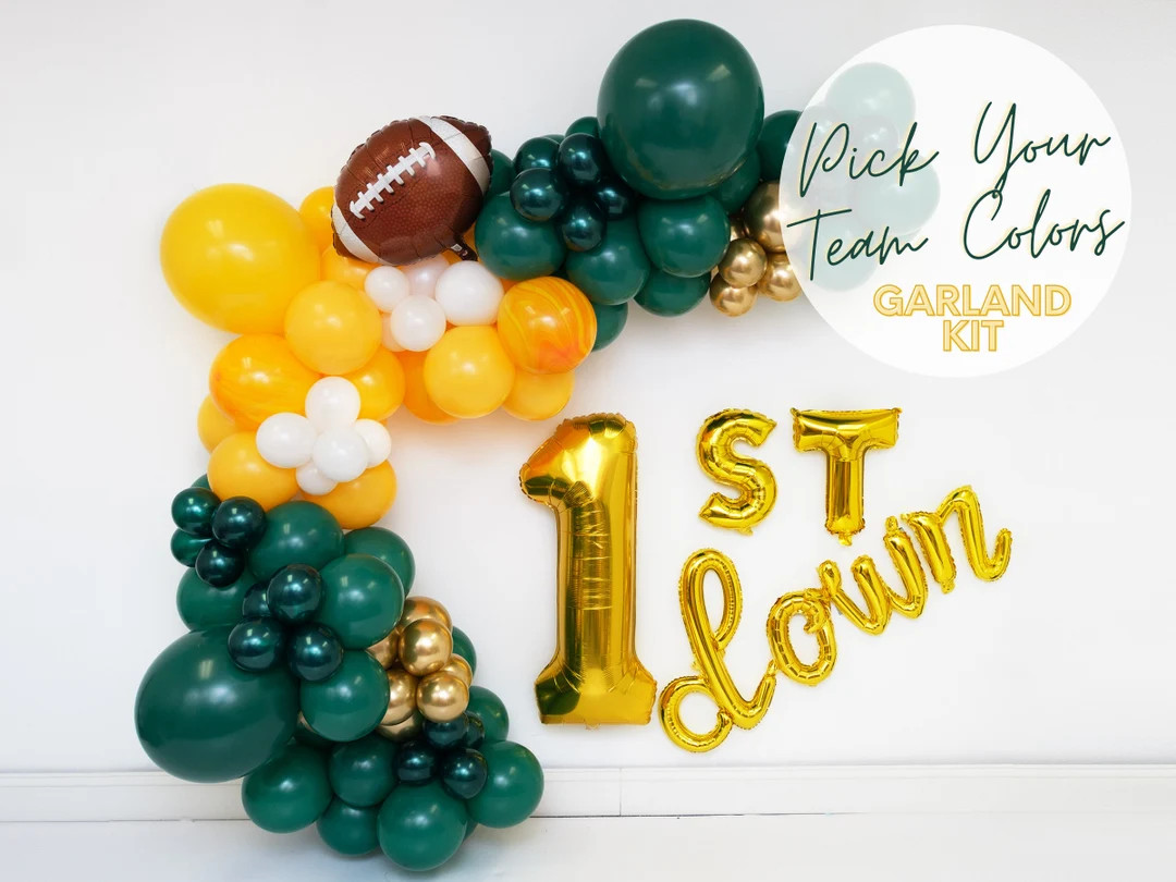 First Down Football DIY Balloon Garland Arch Kit - Sports Theme, Birthday Party, Party Decor, Cho... | Etsy (US)