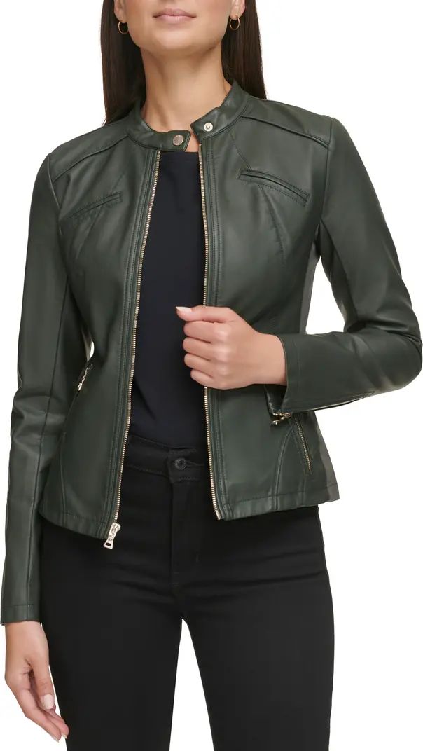 Faux Leather Racer Jacket | Nordstrom Rack