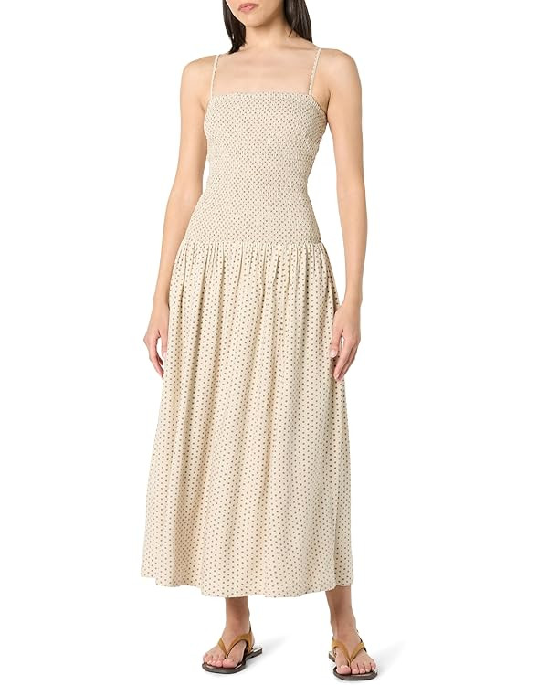 The Drop Women's Florencia Smocked Bodice Linen Maxi Dress | Amazon (US)