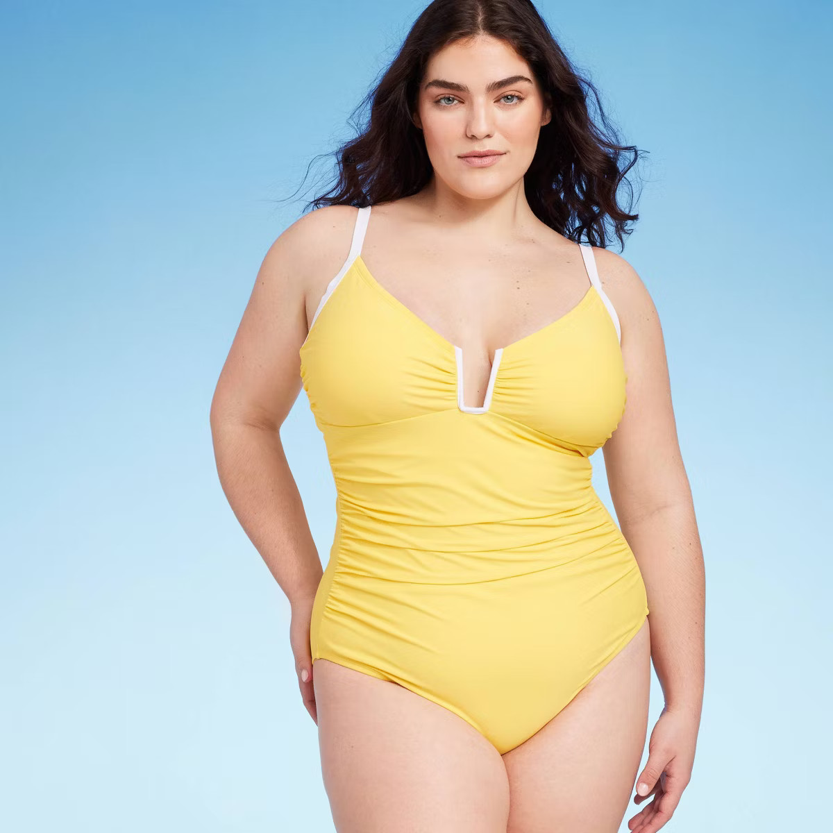Women's Crepe U-Wire One Piece Swimsuit - Shade & Shore™ | Target