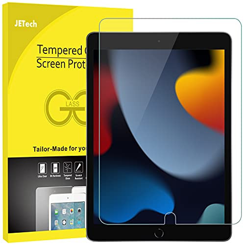 JETech Screen Protector for iPad (10.2-Inch, 2021/2020/2019 Model, 9/8/7 Generation), Tempered Glass Film, 1-Pack | Amazon (US)