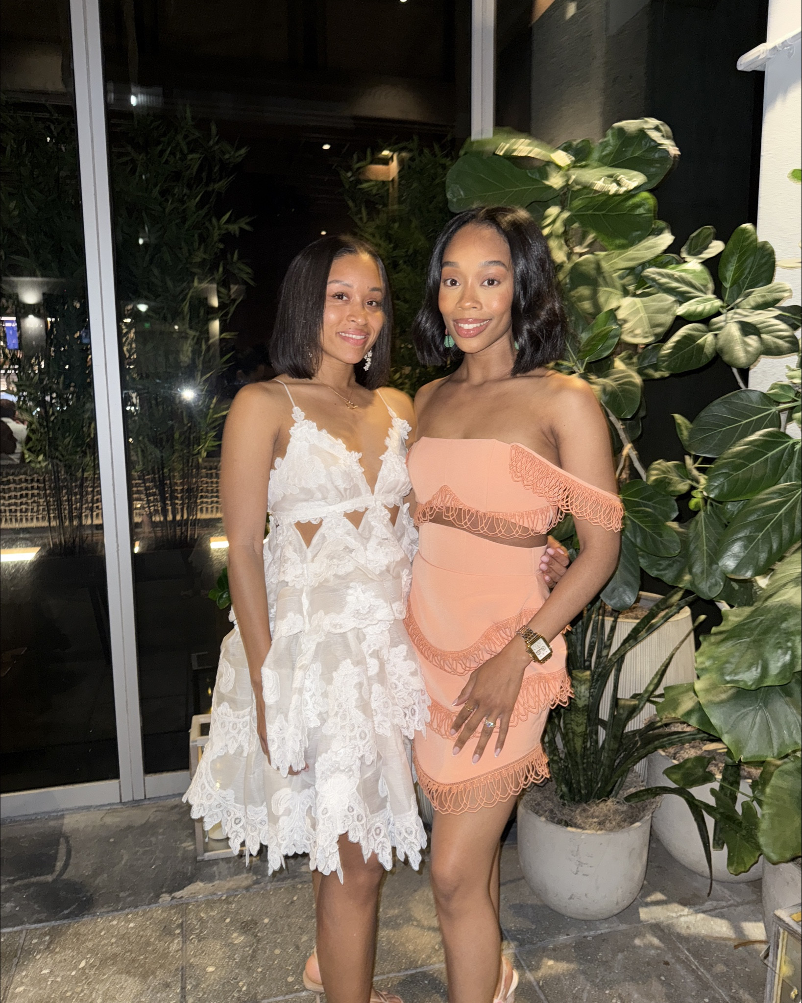 My girl had the cutest bachelorette dinner in Miami the weekend of her wedding! The attire: Miami Chic ✨ Found this cute 2-piece set from Andrea Iyamah and got sooo many compliments! The material is SUCH good quality 😍

Top & Bottom - XS 
Shoes - 8.5 (on sale rn!) 