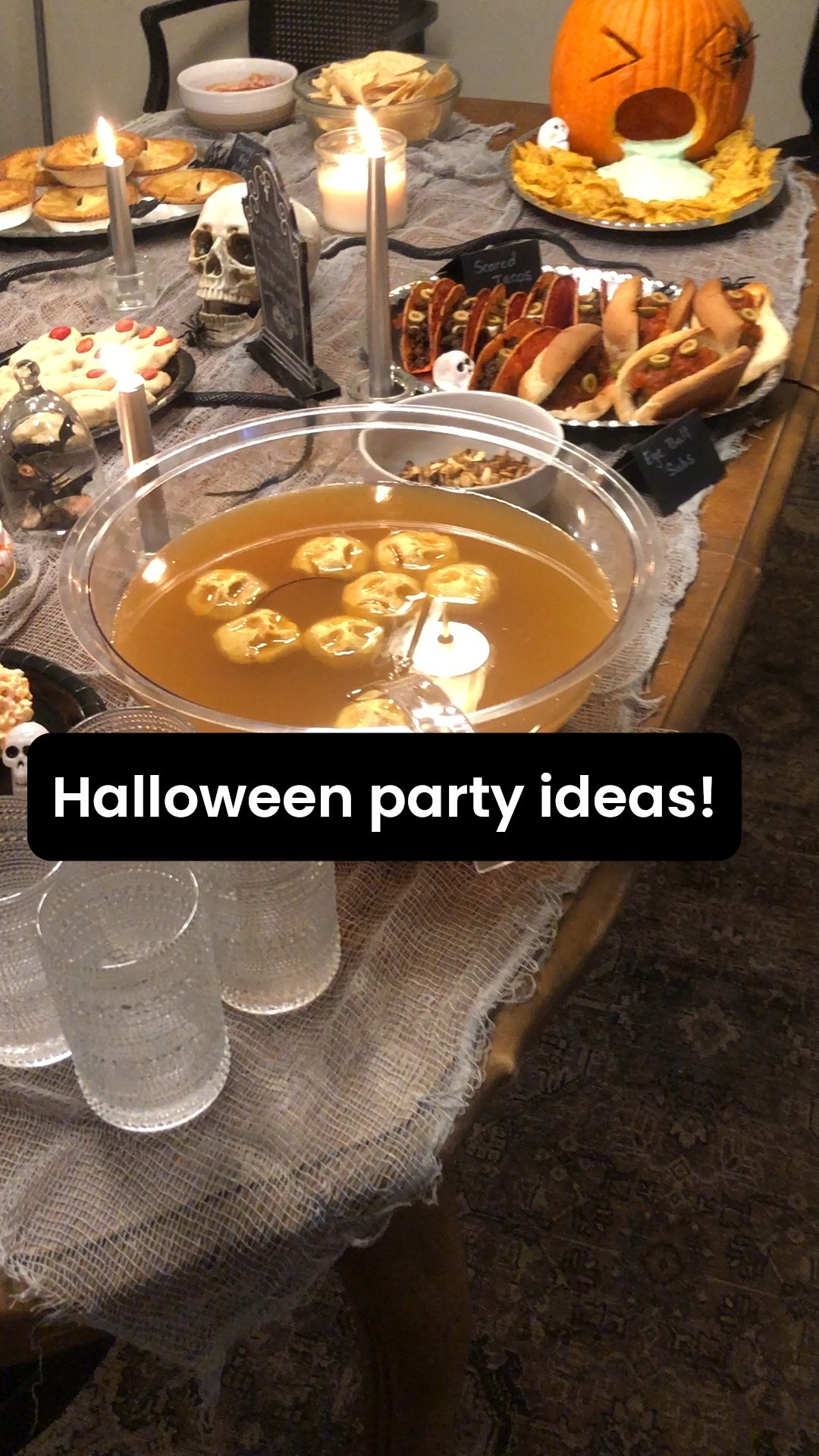 The best Halloween party ideas! Recipes at www.freshairandfalselashes.com/a-halloween-party/ #Halloweenparty #Halloweentable  

#LTKSeasonal #LTKHome #LTKHalloween