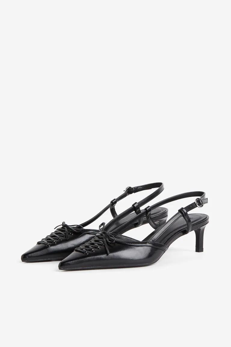 Lacing-detail Slingbacks | H&M (US + CA)