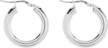 Sterling Silver Medium Tube Hoop Earrings | Nordstrom Rack