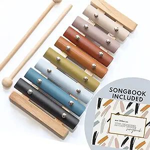 Our Littles Co Neutral Rainbow Xylophone Instrument | Montessori Musical Toy for Toddlers & Kids ... | Amazon (US)