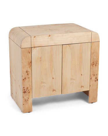 32x30x18 Burl Wood 2 Door Cabinet | TJ Maxx