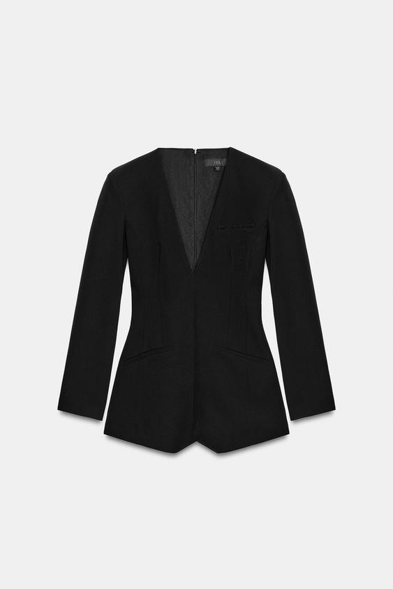 Zara - Tuta Corta Con Spalline - Nero - L - Donna | Zara IT
