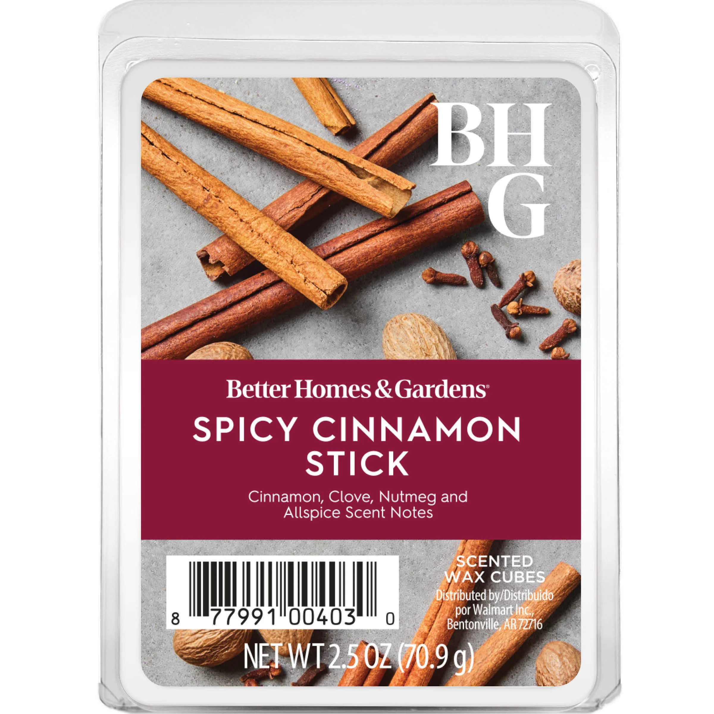 Spicy Cinnamon Stick Scented Wax Melts, Better Homes & Gardens, 2.5 oz (1-Pack) | Walmart (US)