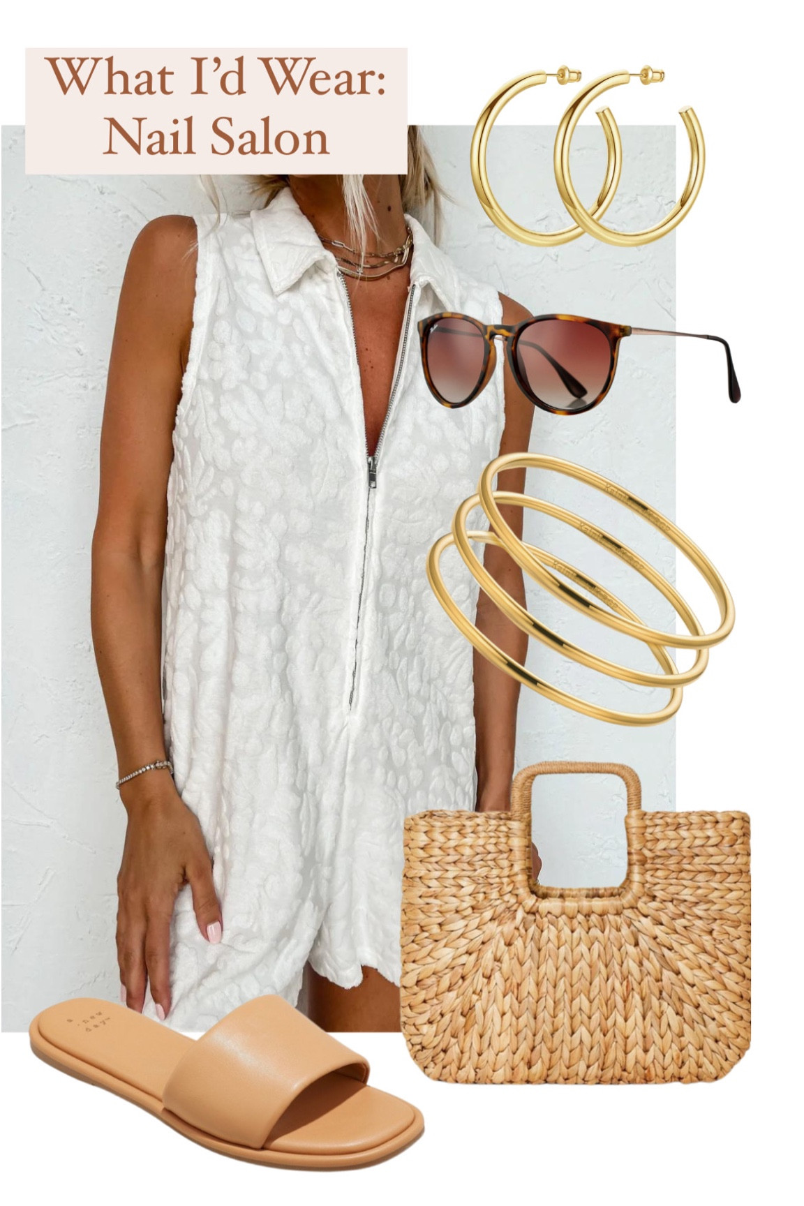 What I’d Wear: Day Date - Country Club - Brunch - Nail Salon - I’m all for a comfy look at that go either way & this #terrycloth print is 👌🏼

#LTKunder100 #LTKstyletip #LTKshoecrush