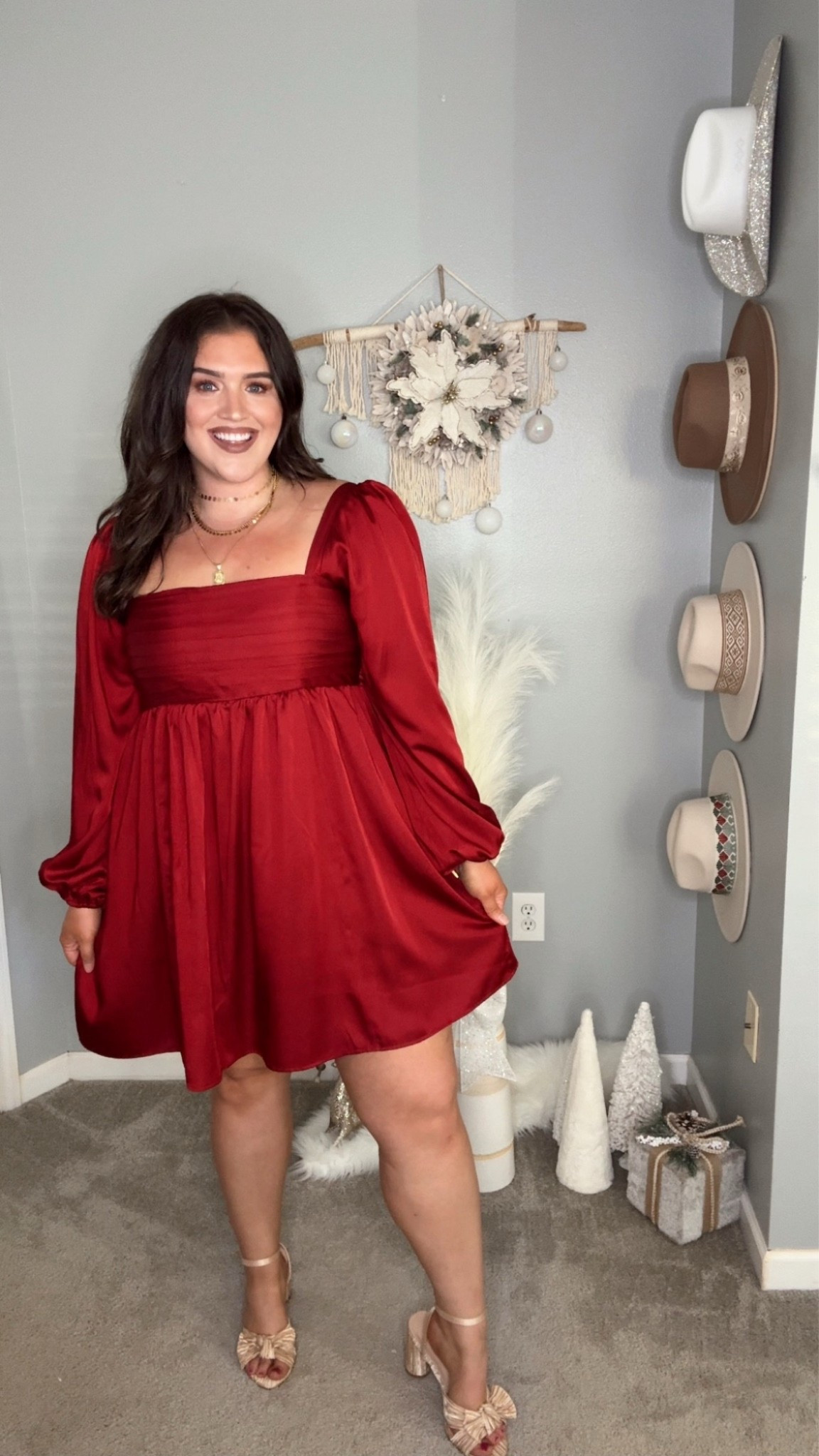 I’m obsessed with this red dress and love the way it fits. It is absolutely stunning with these bow block heels, my exact dress is sold out, so I’m linking some of my favorites so similar. 

#LTKHoliday #LTKSeasonal #LTKPlusSize