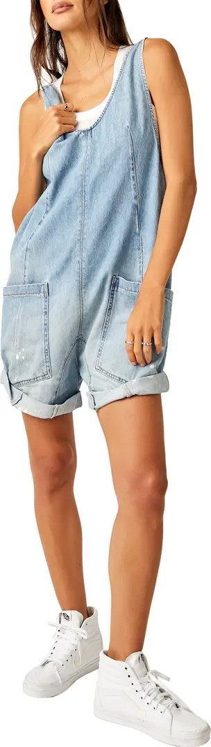 High Roller Denim Short Overalls | Nordstrom Rack