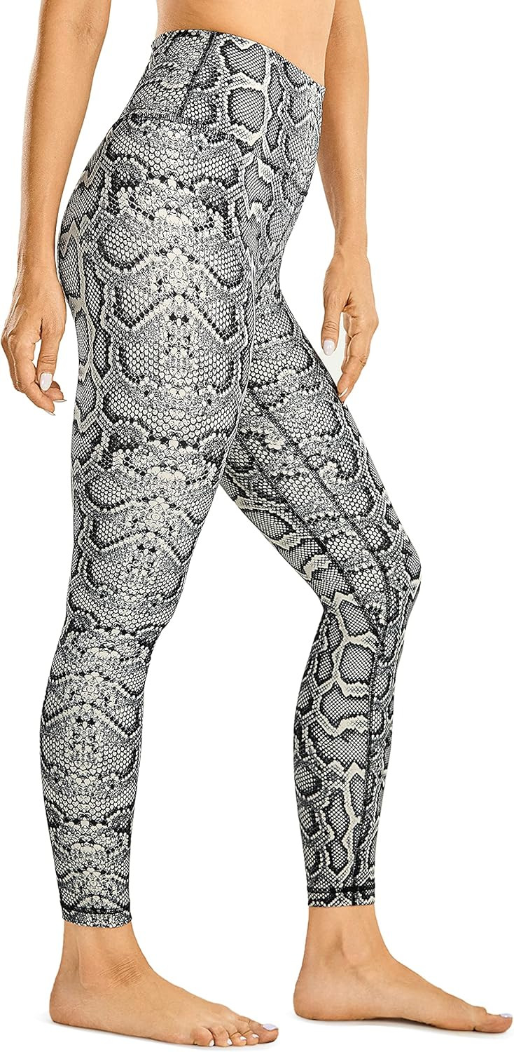 CRZ YOGA Women's Naked Feeling Yoga Pants 25 Inches - 7/8 High Waisted Workout Leggings | Amazon (US)
