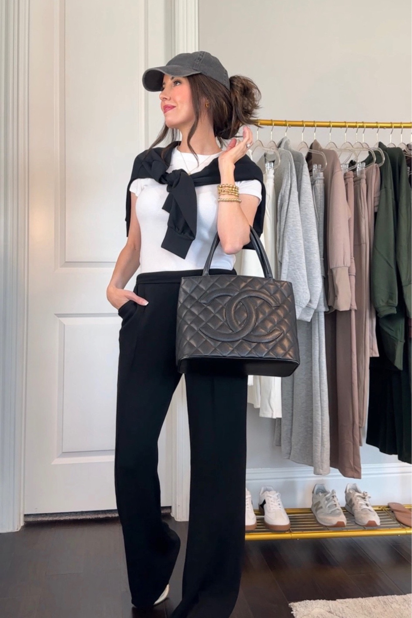 Chanel medallion tote fall outfit ideas scuba loungewear 

#LTKSaleAlert #LTKFindsUnder50 #LTKStyleTip