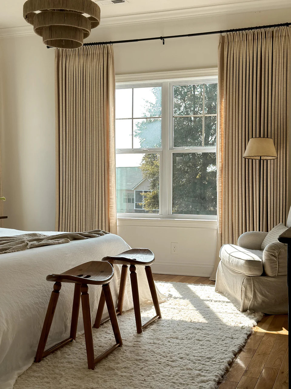 Wind Natural Woven Bamboo Shade-Woodsmoke | ChadMadeCurtains