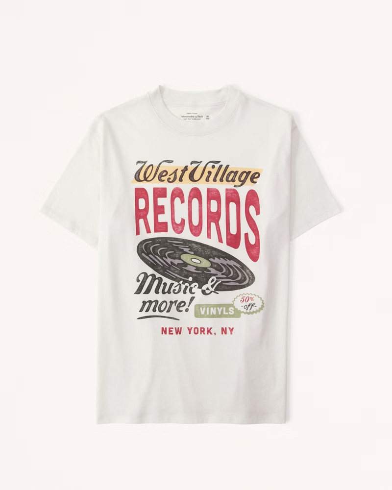 Oversized Boyfriend Vintage Graphic Tee | Abercrombie & Fitch (US)