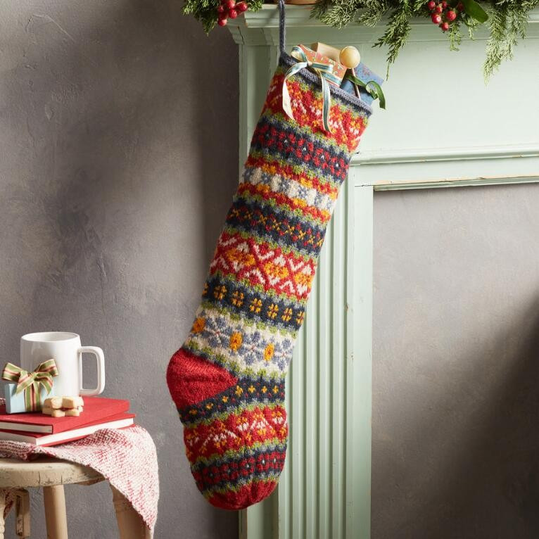 heirloom alpenfleur stocking | Sundance Catalog
