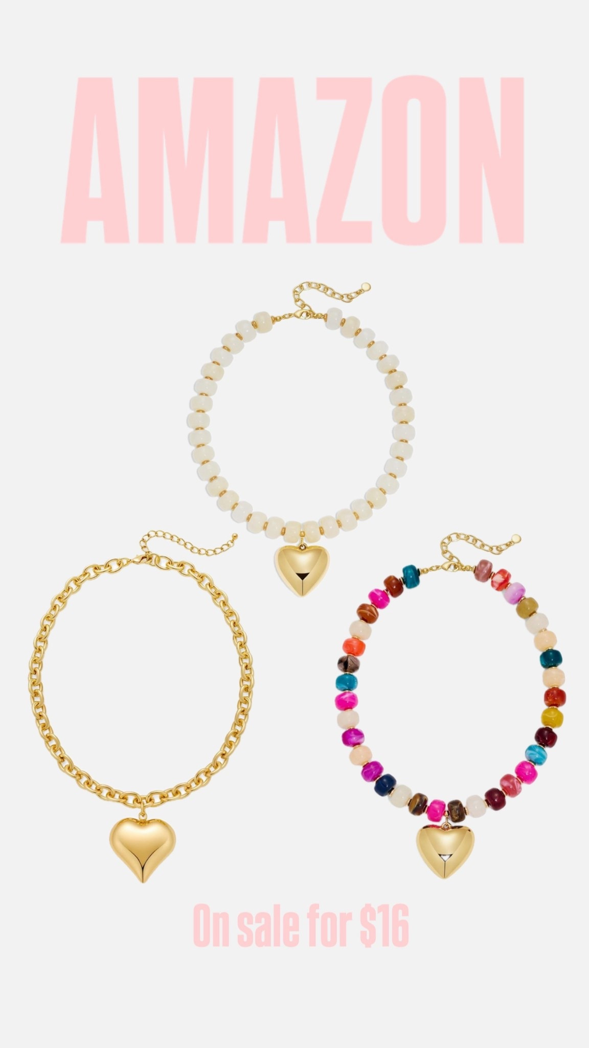 Chunky beaded necklaces on sale for $16 // a lot of colors to choose from

#LTKSaleAlert