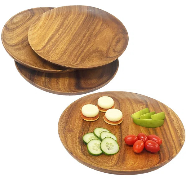 Topper Natural Bamboo Appetizer Glass Toppers | Wayfair | Wayfair North America