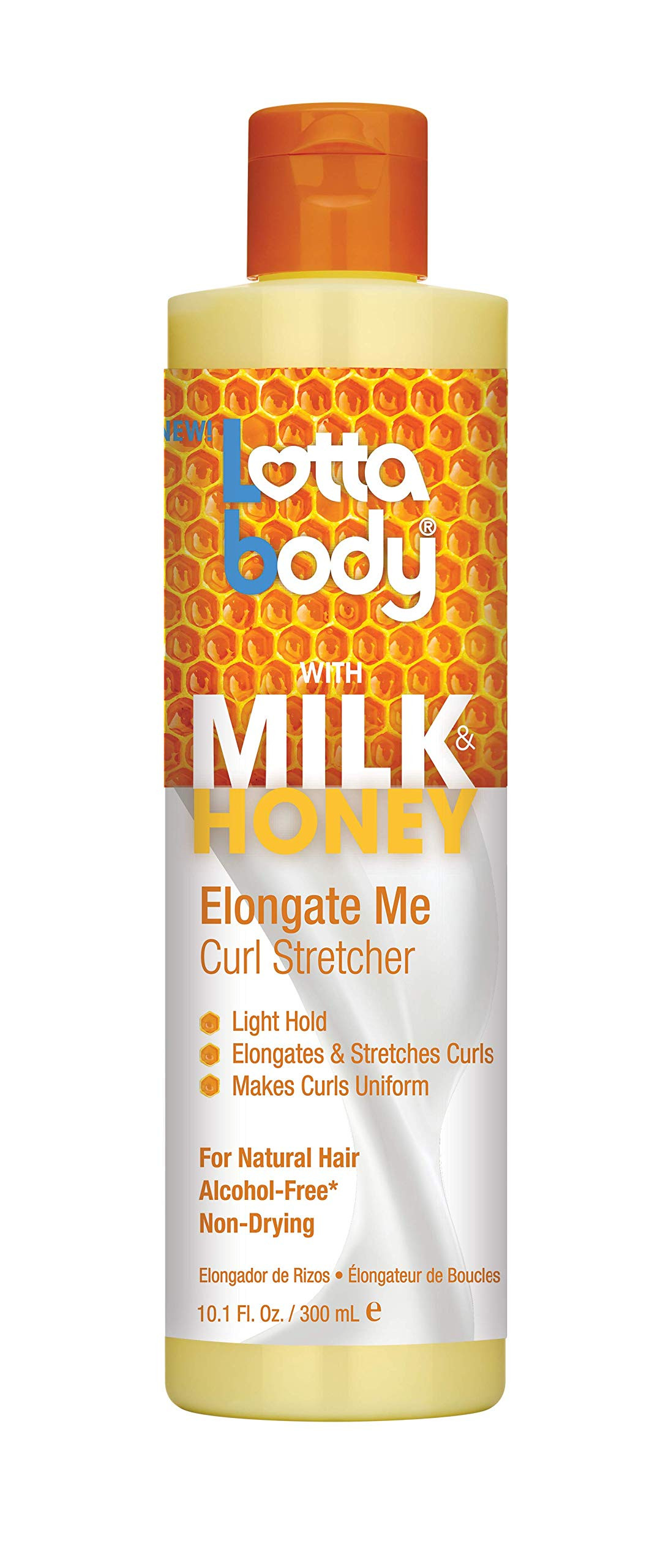 Lotta Body, Elongate Me Curl Stretcher, Milk & Honey Formula for Light Hold and Uniform Curls, 10... | Amazon (US)