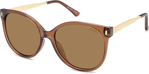 SOJOS Round Polarized Sunglasses for Women Men Oversized Trendy UV Protection Shades | Amazon (US)