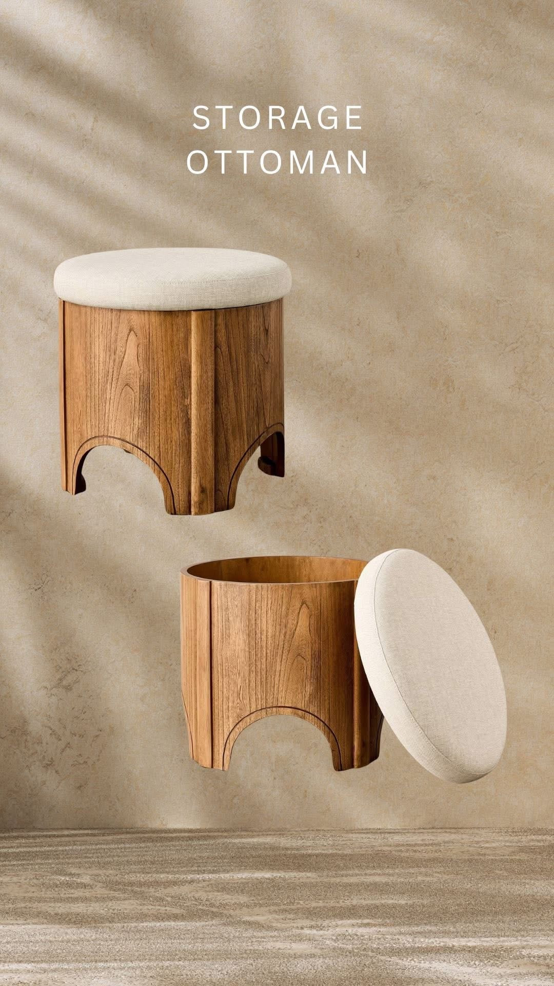 First restock of this stunning brand new storage ottoman 🚨🚨🚨😍 