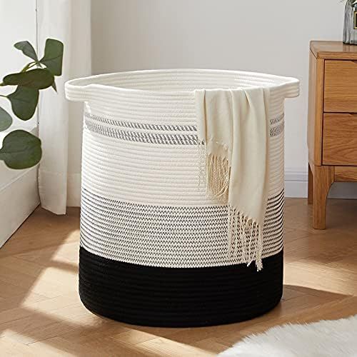OIAHOMY Laundry Baskets-Laundry Hamper,Storage Basket with Handles,Decorative Basket for Living room | Amazon (US)