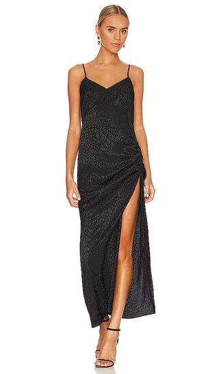 Cinched Maxi Dress in Jet Black | Revolve Clothing (Global)