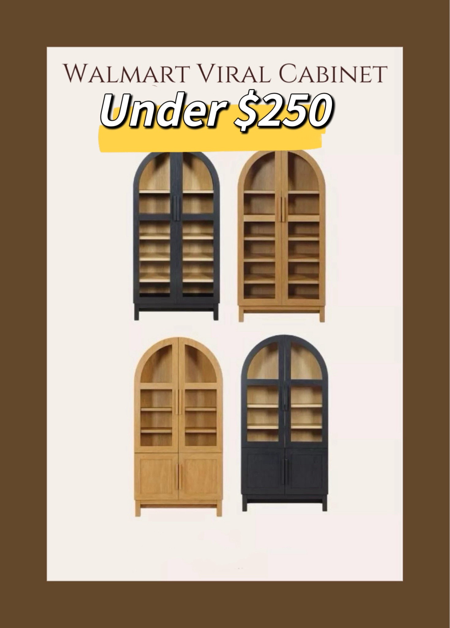 Designer look for less! This viral arched cabinet is on huge summer sale for all three colors! Best price I've ever seen and it's free shipping and return! Runn before the deal ends! 

#LTKSaleAlert #LTKFindsUnder100 #LTKHome