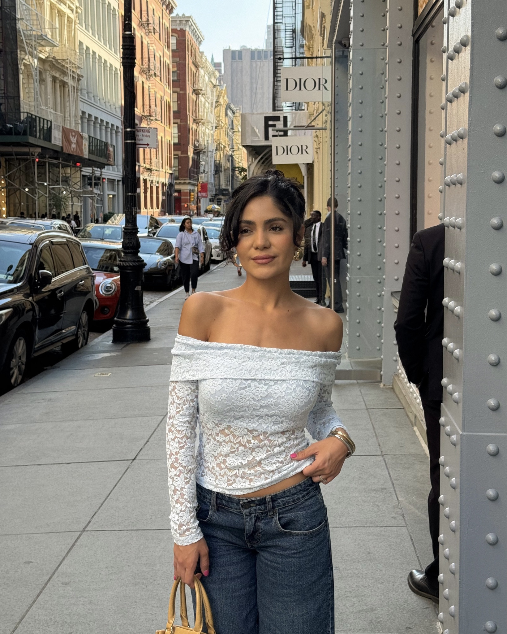 fall outfit 🦋 long sleeve, lace shirt, jeans, casual outfit, autumn outfit inspo 