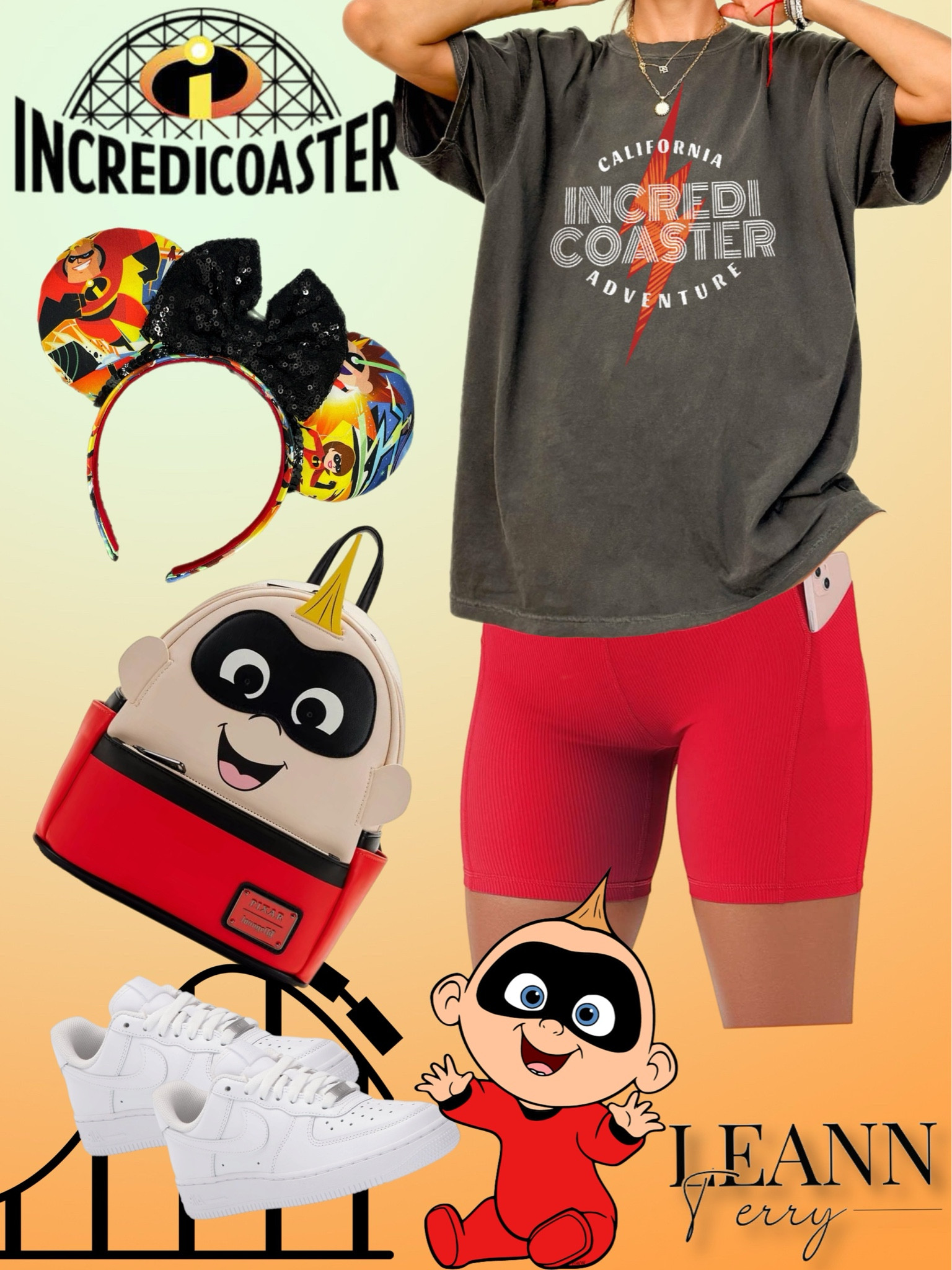 Channeling the incredible thrill of the Incredicoaster at California Adventures! 🎢💥 #IncredicoasterStyle #DisneyFashion #SuperheroVibes #CaliforniaAdventures #OOTD