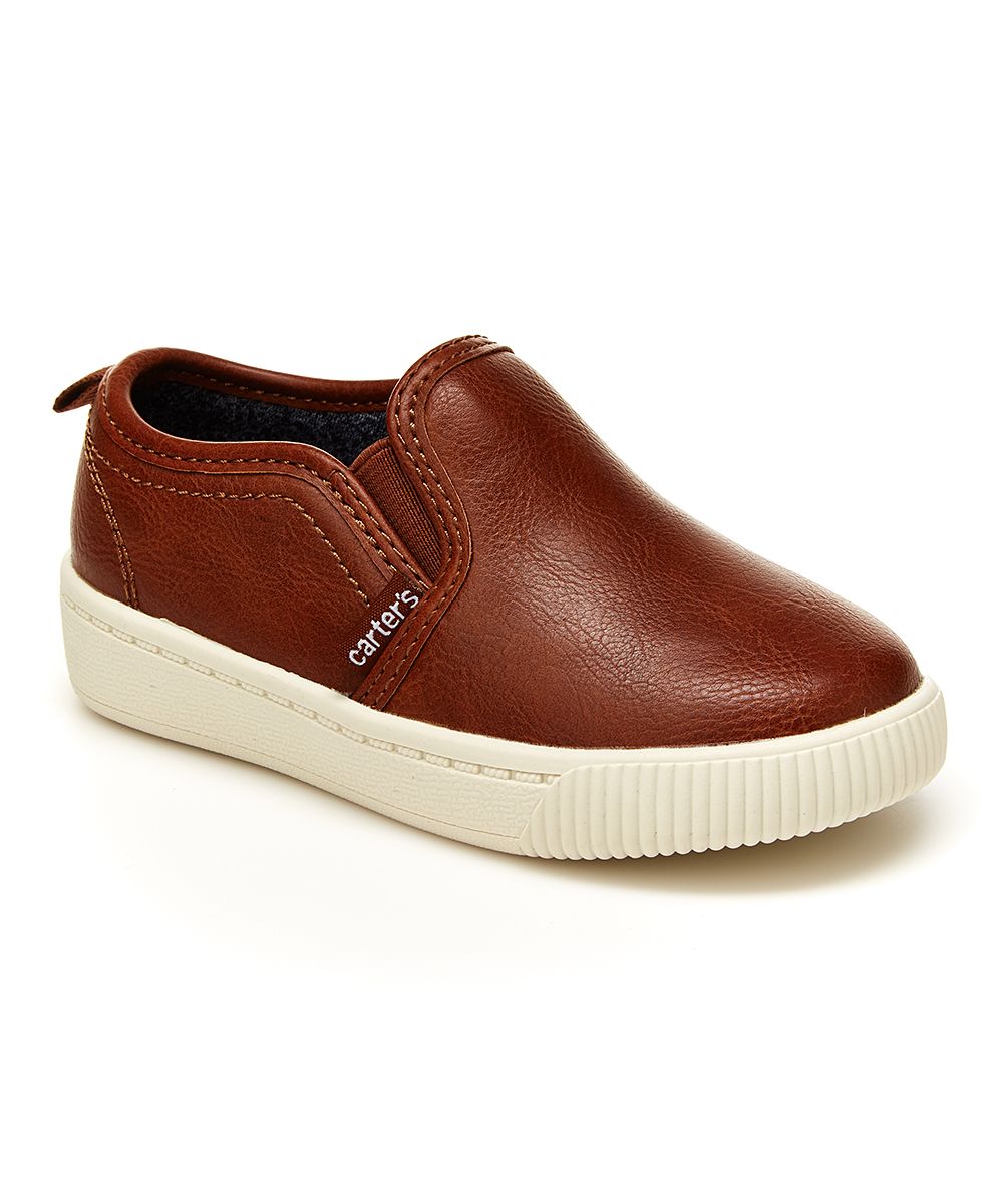 Carter's Boys' Sneakers BROWN - Brown Ricky Slip-On Sneaker - Boys | Zulily
