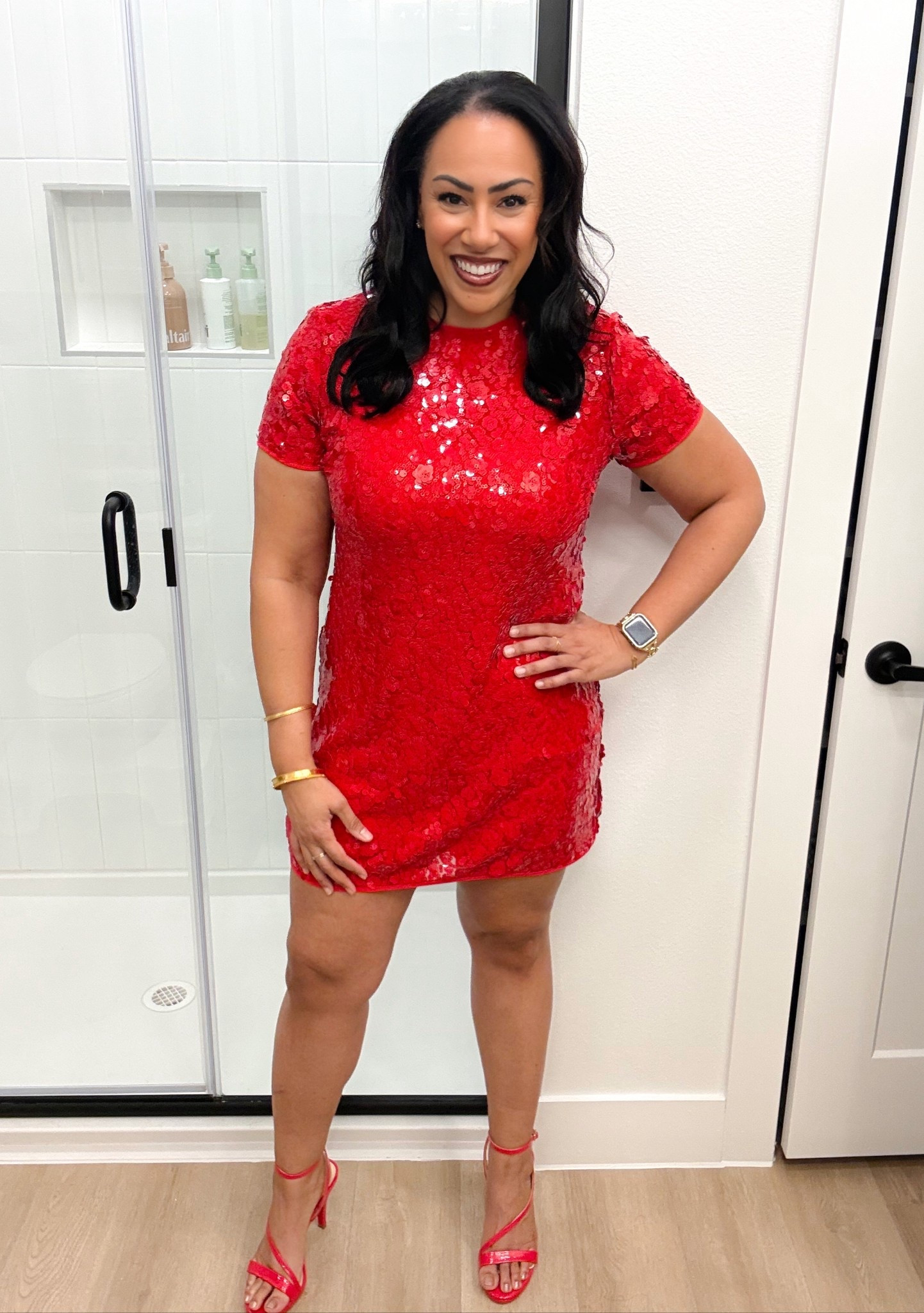 I’m LOVING this holiday red dress with the red heels comfortable and classy! And I’d wear it again.  Valentine’s Day? Next Christmas? Cocktail gatherings? #OOTD #Fashion #Holiday #Chraitmas

#LTKOver40 #LTKSaleAlert #LTKHoliday